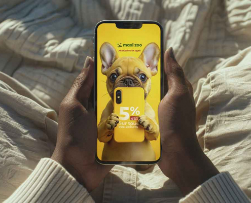 Publicité mobile pour une animalerie Publicité mobile pour une animalerie