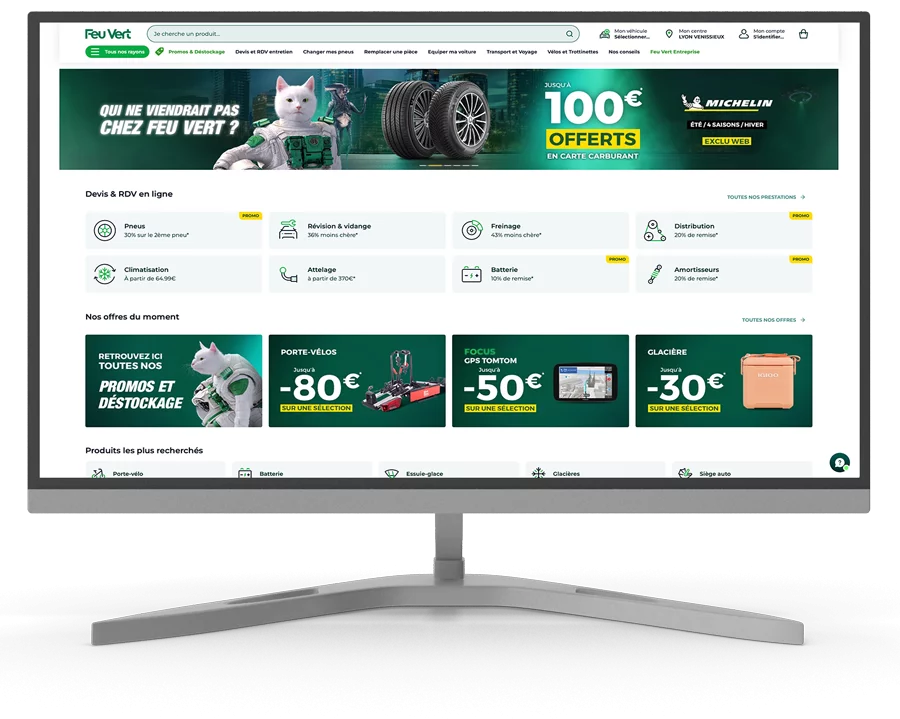 FeuVert Site Internet, avec une interface