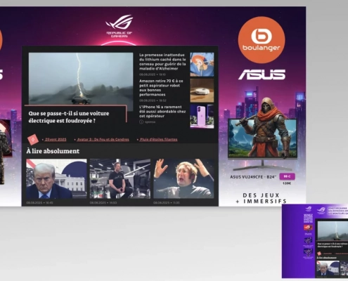 Ads Google Boulanger écran ASUS