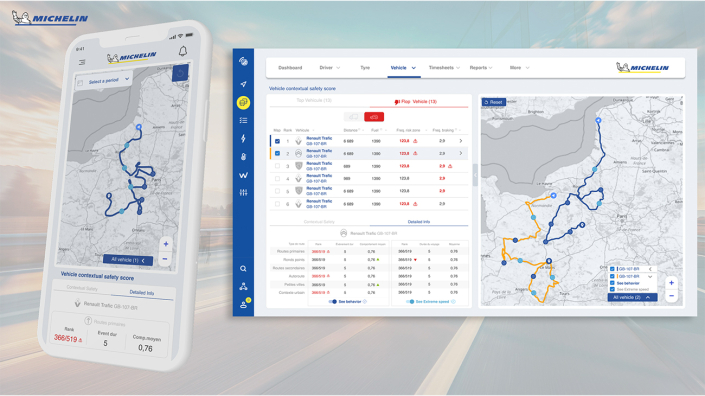 Gestion de trajet Michelin
